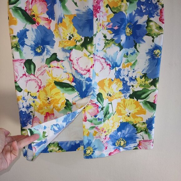 Polo Ralph Lauren Floral Pencil Skirt Stretch Cottagecore Chic  Women's Size 10 - Picture 7 of 10